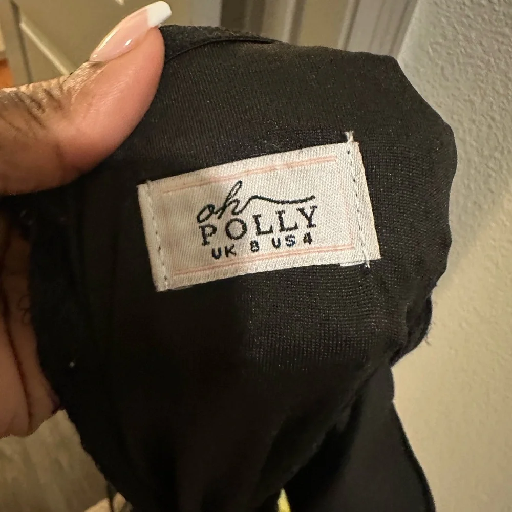 Oh Polly Black Sequin Bodycon Mini Dress - Picture 5 of 5